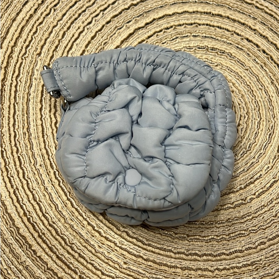 Cos Light Blue Quilted Pouch